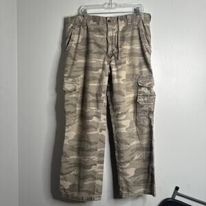 Vintage baggy grey mens camo cargo